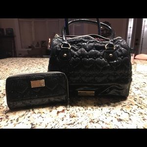 Matching handbag and wallet